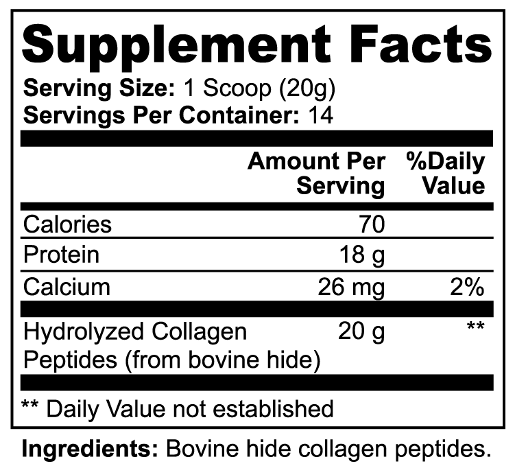 XXL Grass-Fed Hydrolyzed Collagen Peptides